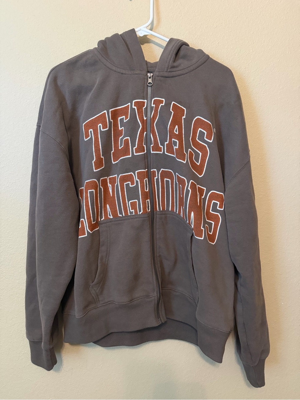 Blue 84 Texas Longhorns Full Zip Hoodie Brown Graphic NWT Size Large In Mens